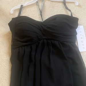 ‼️SALE‼️Black floor length strapless evening gown